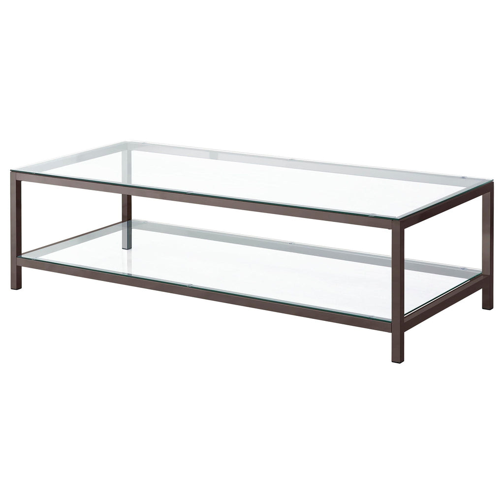 Trini 3-piece Coffee and End Table Set Black Nickel