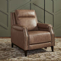 Echelon Collection Genuine Leather Recliner Chair - Light Brown