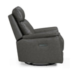 Opus CollectionPower Leather Recliner Chair with Swivel Glide