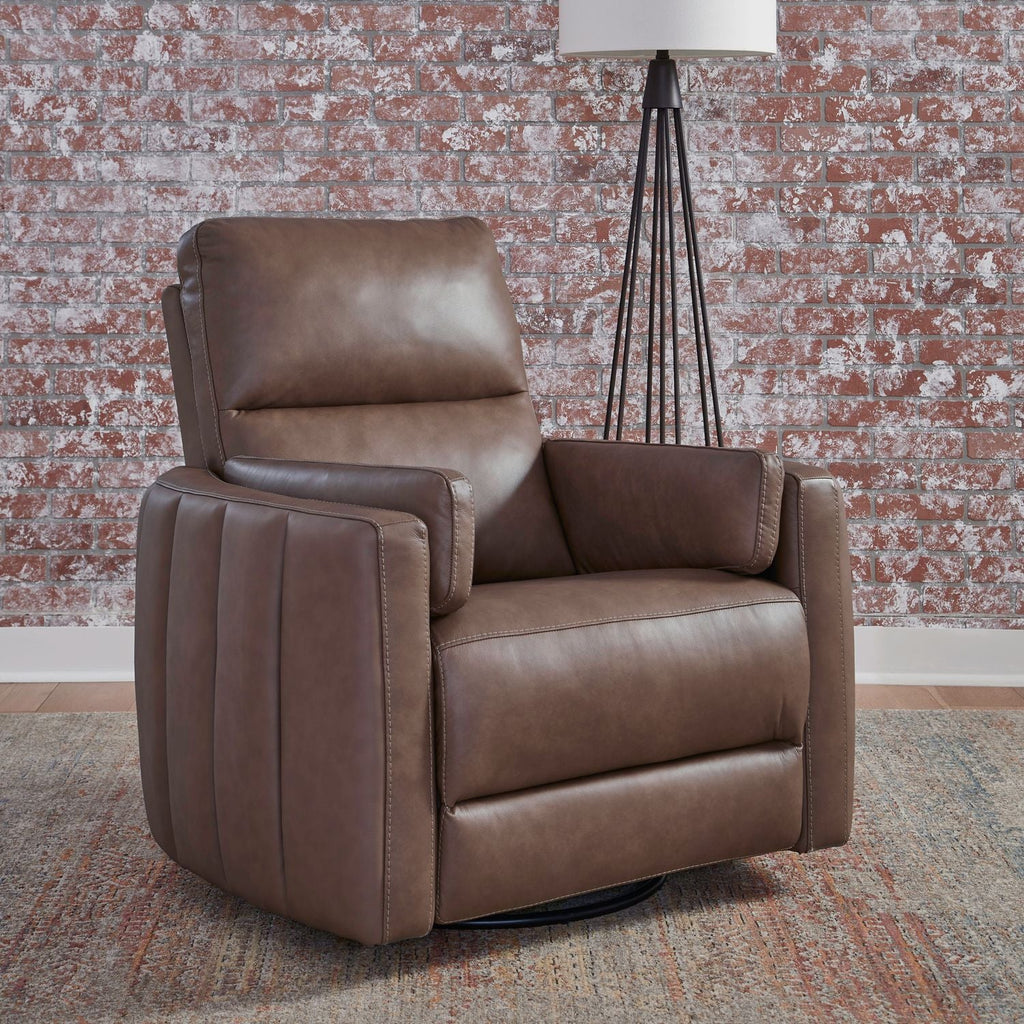 Prestige Collection Triple Power Leather Swivel Recliner Chair