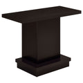 Reston Engineered Wood Pedestal Console Table Cappuccino