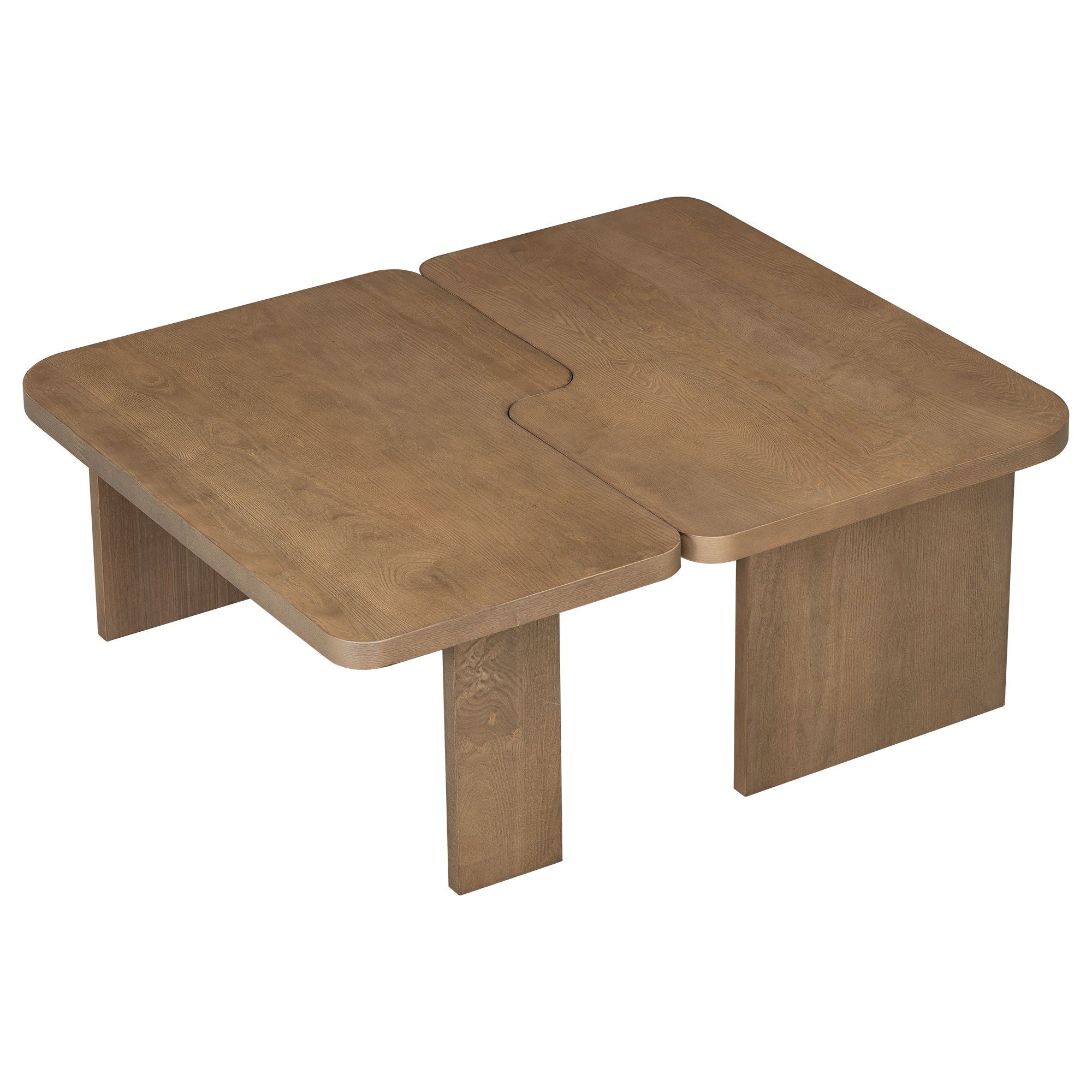 Modern Minimalist Coffee Table Set With Splicing Design
