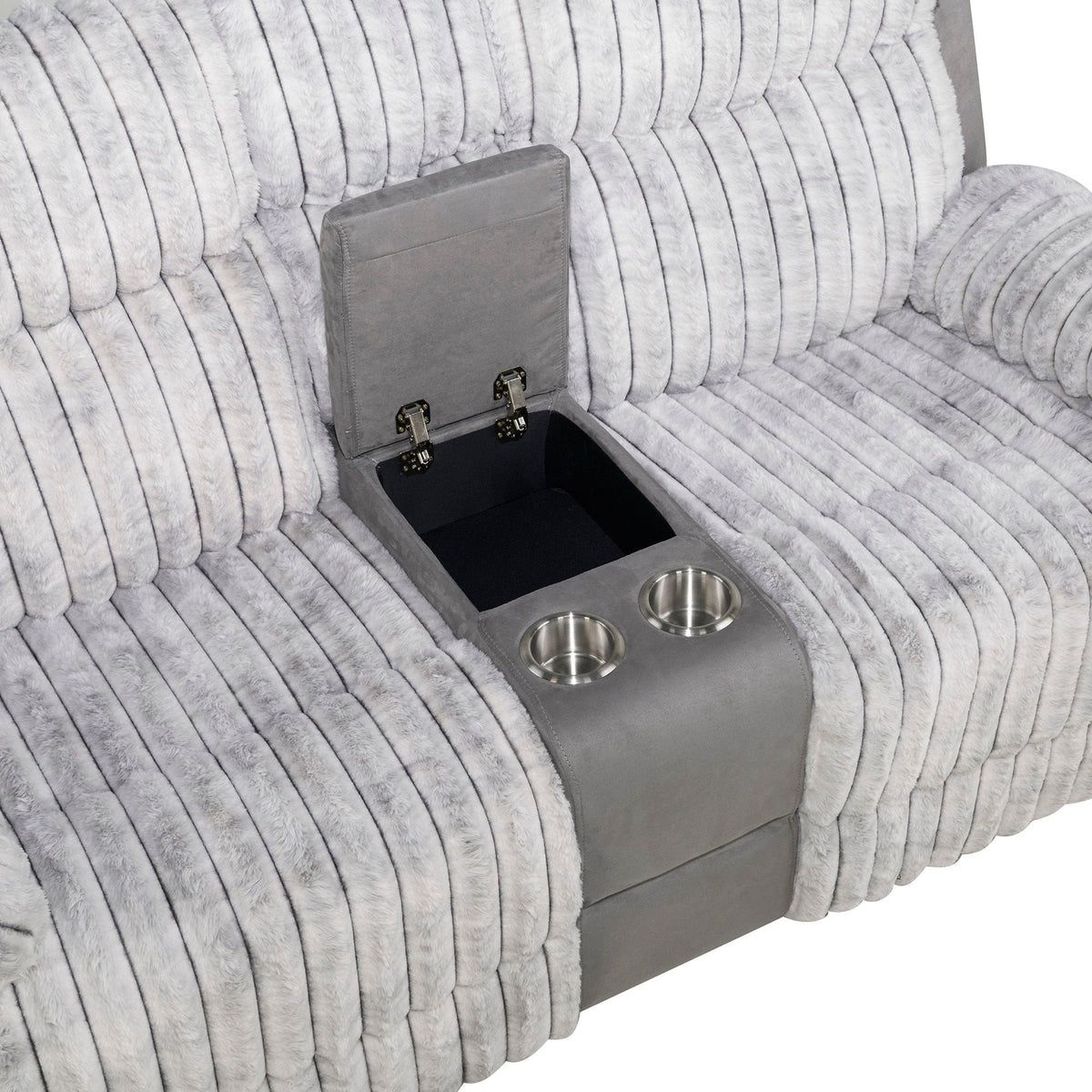 Bruni - Console Reclining Loveseat With Manual Recline