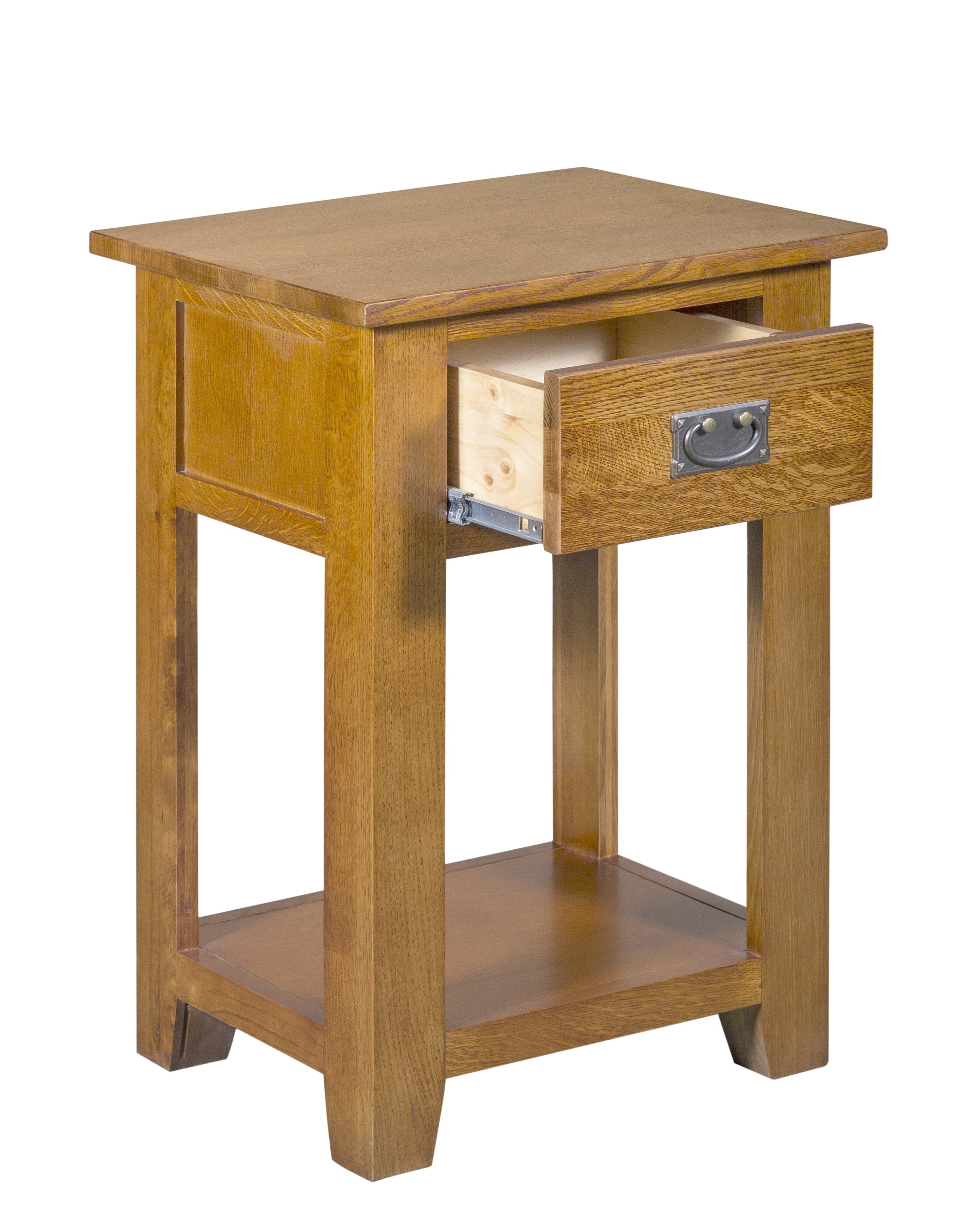 Mission 1-Drawer Nightstand – Michael's Cherry | Crafters & Weavers