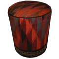 One of a Kind Kilim Rug Pouf Ottoman foot stool - #115