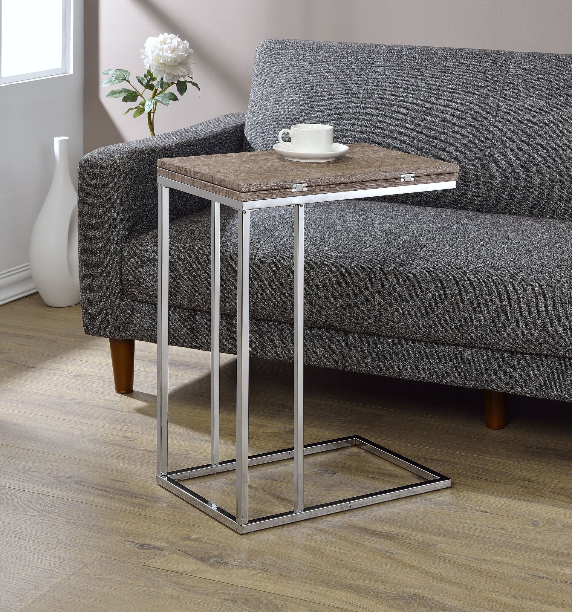 Danson - Weathered Accent Table - Oak