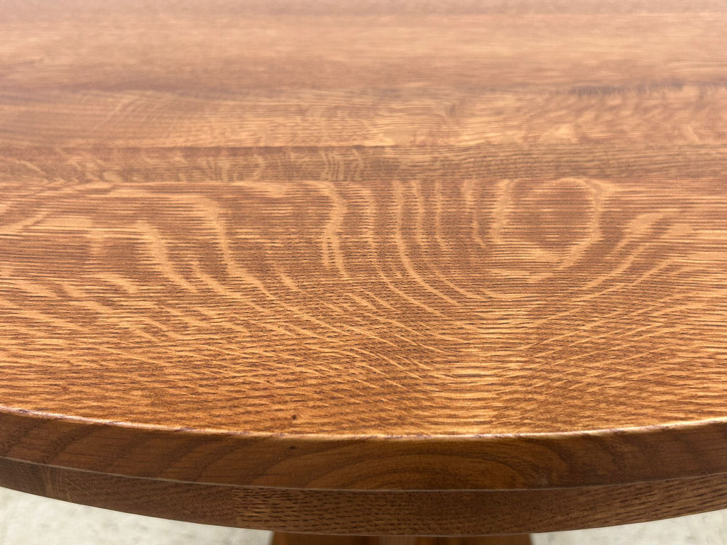Mission Quarter Sawn  Oak Round Dining Table, Kitchen Table - 40"