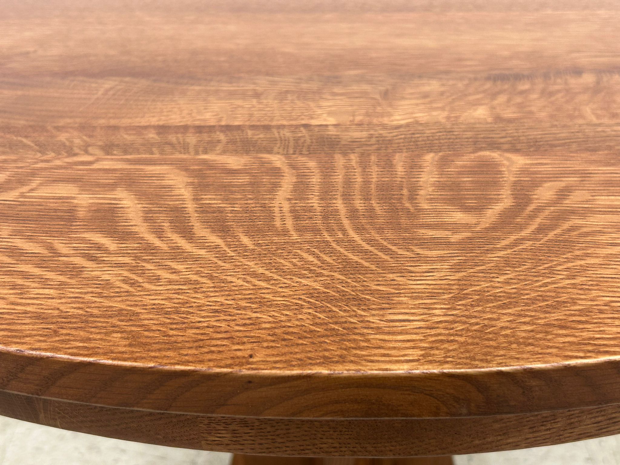 Mission Quarter Sawn  Oak Round Dining Table, Kitchen Table - 40"