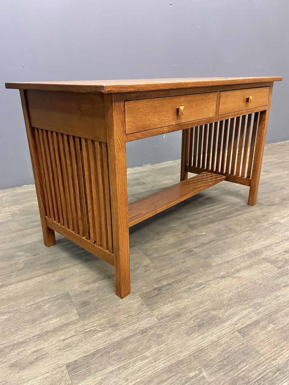 Preorder Mission / Arts and Crafts Solid Oak Writing Desk - 50 Inch