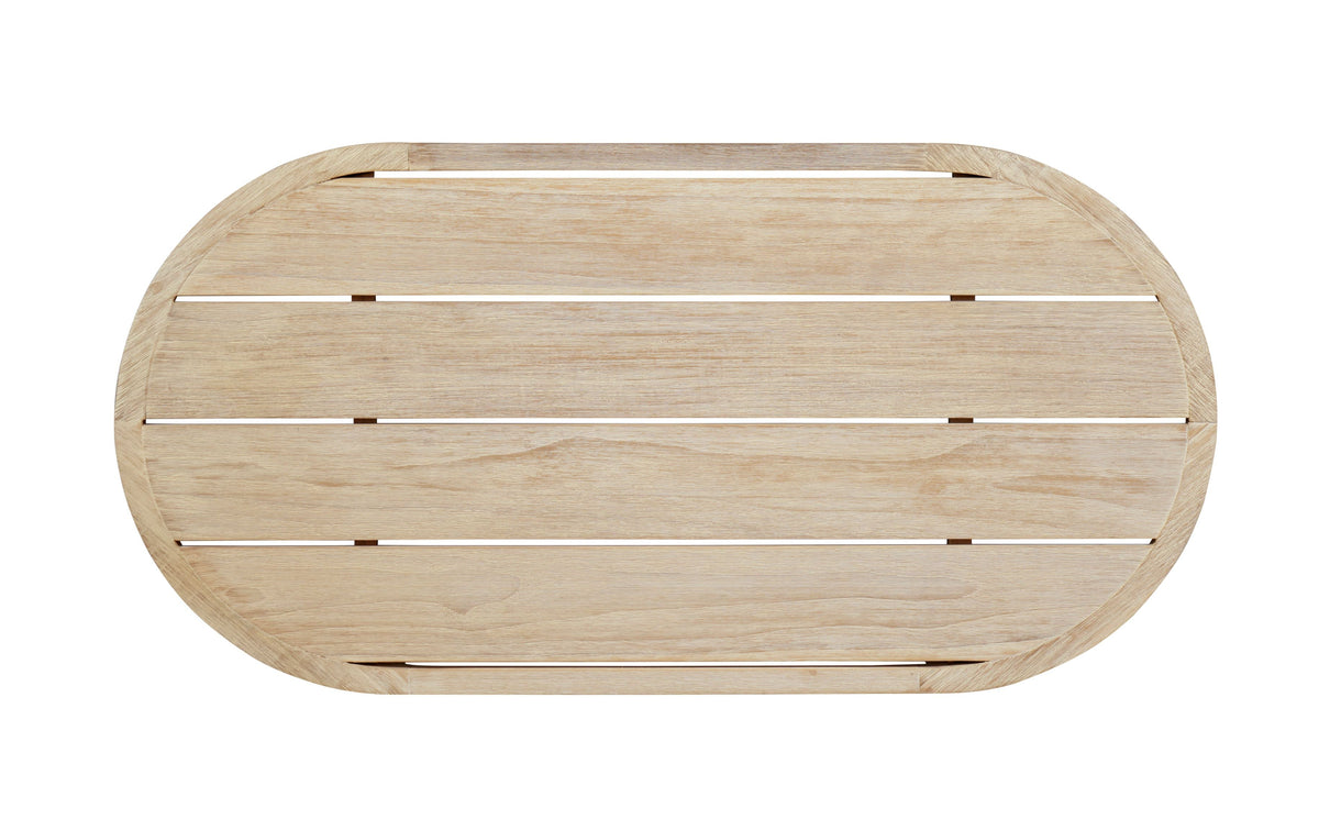 Eclipse Outdoor Solid Teak Wood Natural Look Coffee Table