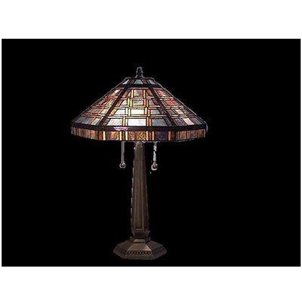 Tiffany Mission style Stained glass Table Lamp