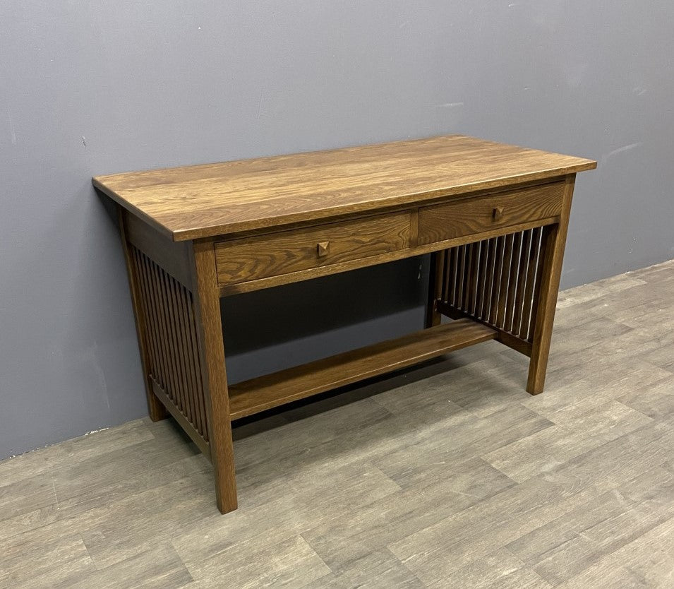 Preorder Mission / Arts and Crafts Solid Oak Writing Desk - 50 Inch