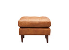 Alamo Top Grain Leather Arm Chair - Light Brown
