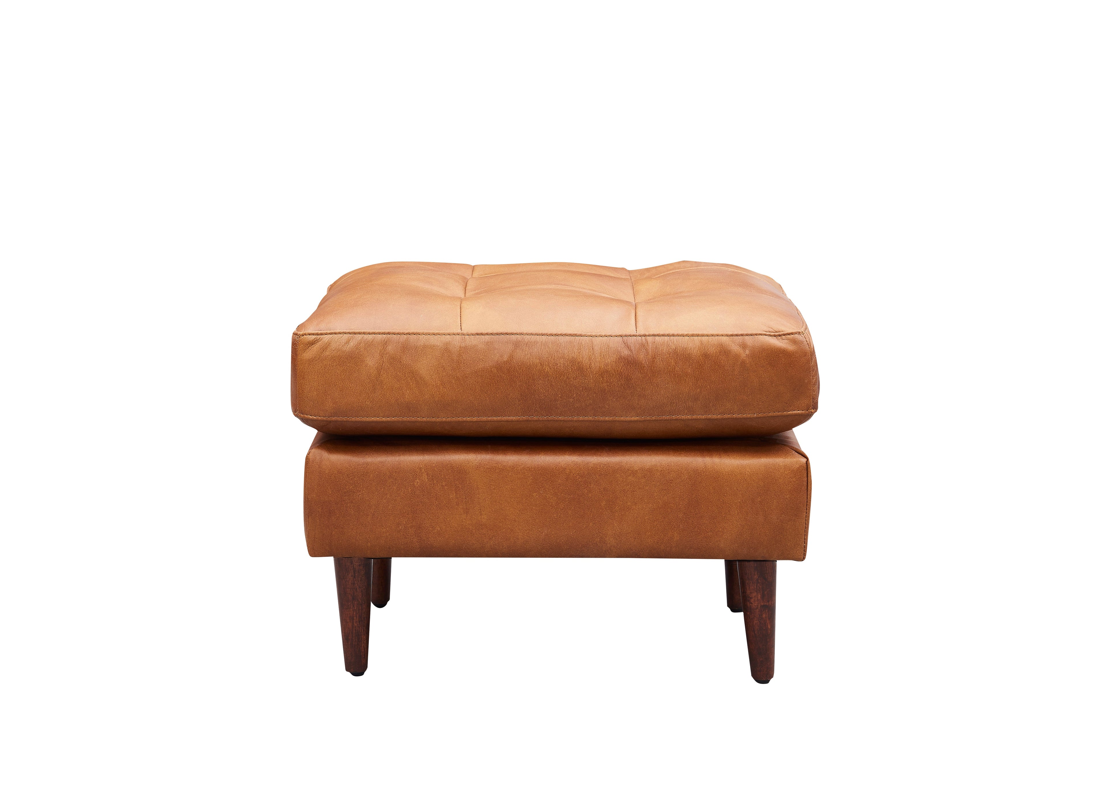 Alamo Top Grain Leather Arm Chair - Light Brown
