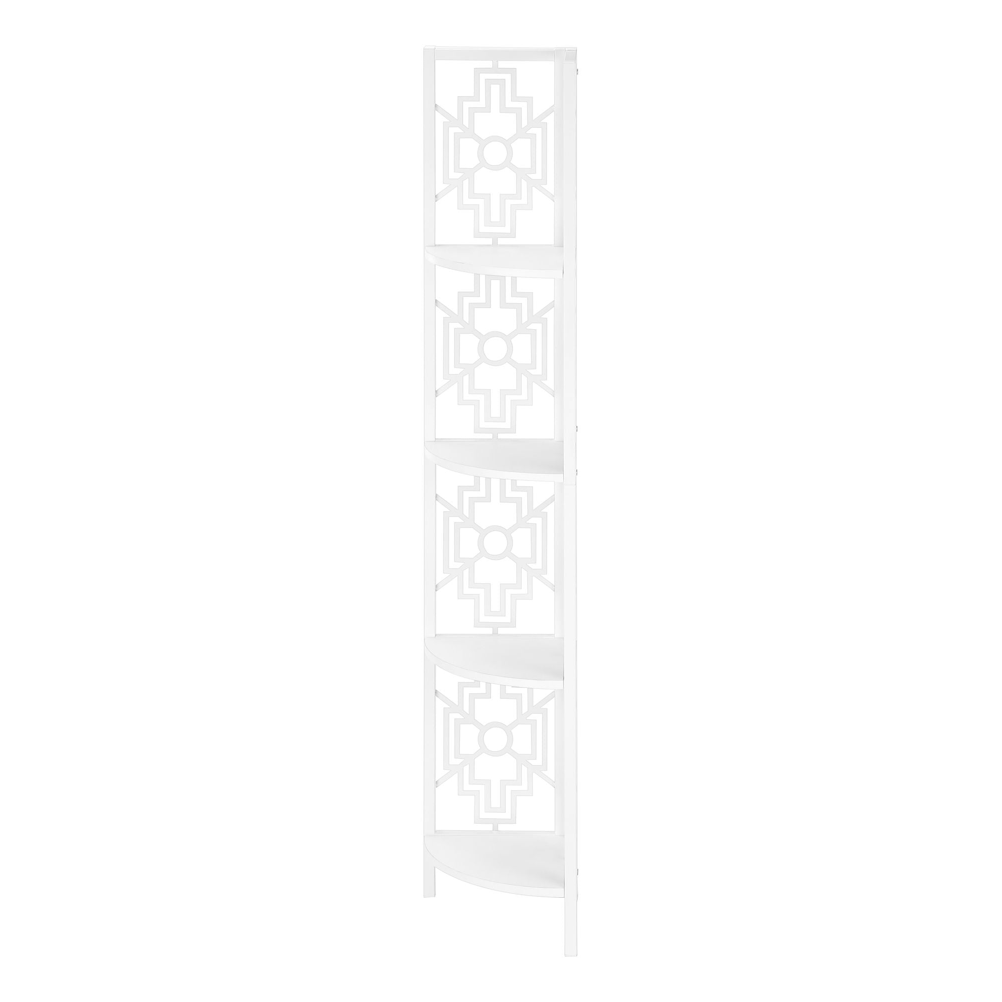 Bookshelf, Bookcase, Etagere, 4 Tier Corner, For Office, Transitional