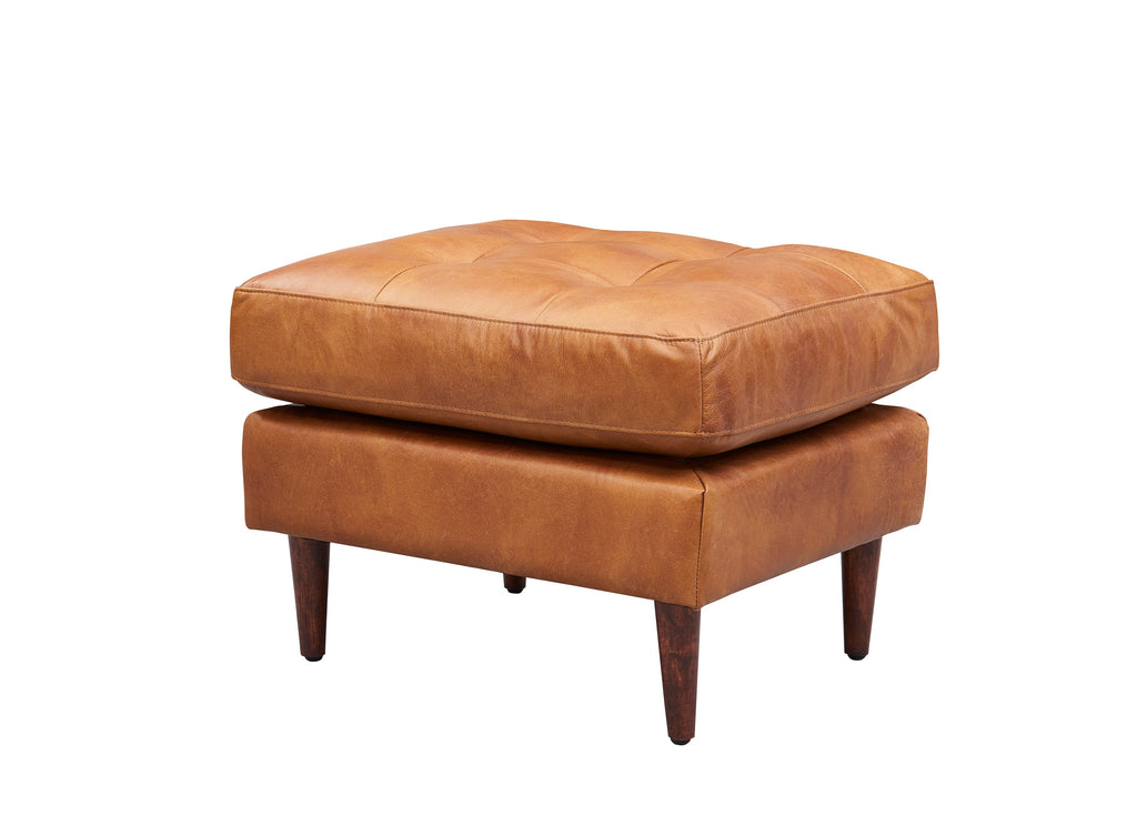 Alamo Top Grain Leather Arm Chair - Light Brown