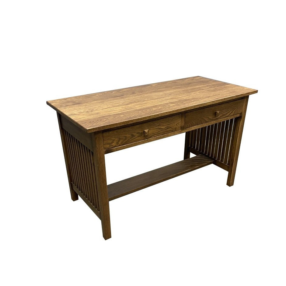 Preorder Mission / Arts and Crafts Solid Oak Writing Desk - 50 Inch