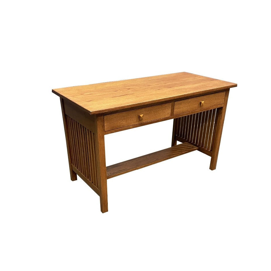 Preorder Mission / Arts and Crafts Solid Oak Writing Desk - 50 Inch