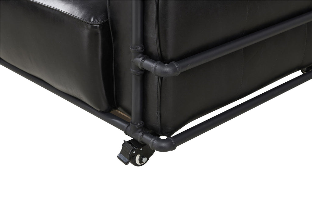 Henry Industrial Modern Leather Arm Chair (2 Colors Available)