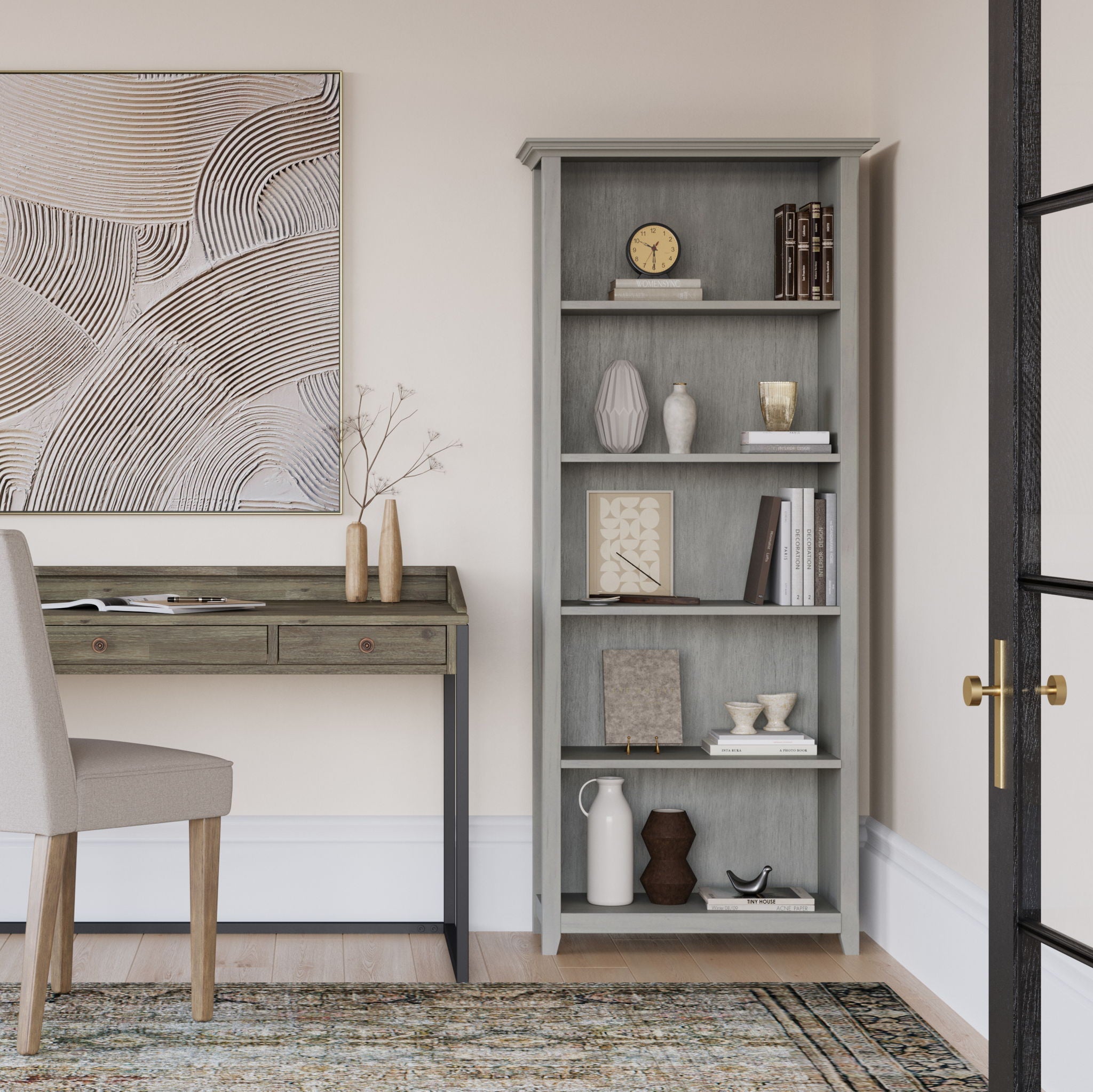 Amherst - 5 Shelf Bookcase, Handcrafted