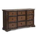 9 Drawers Dresser - Brown / Coffee