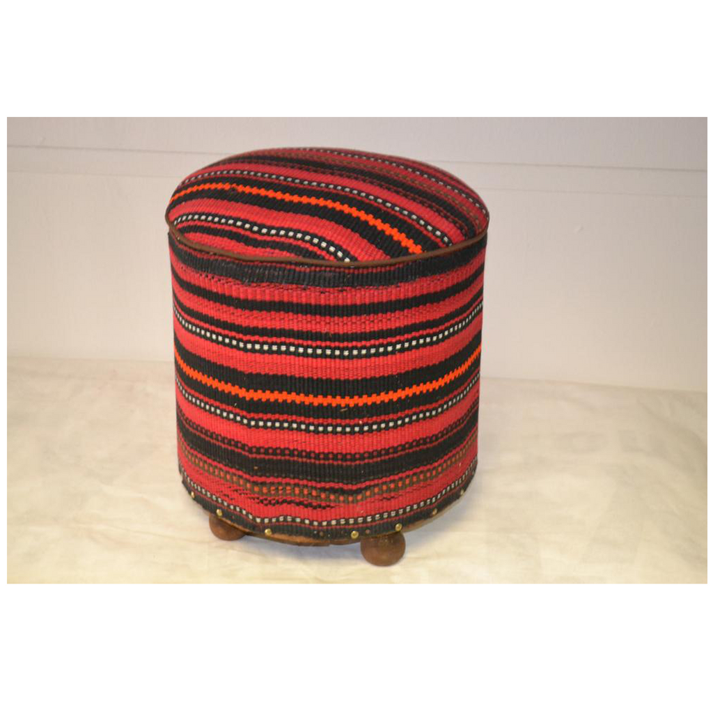 Rug Pouf/ Rug Sitting Stool / Rug Ottoman / Kilim Sitting Stool / Stools # 99