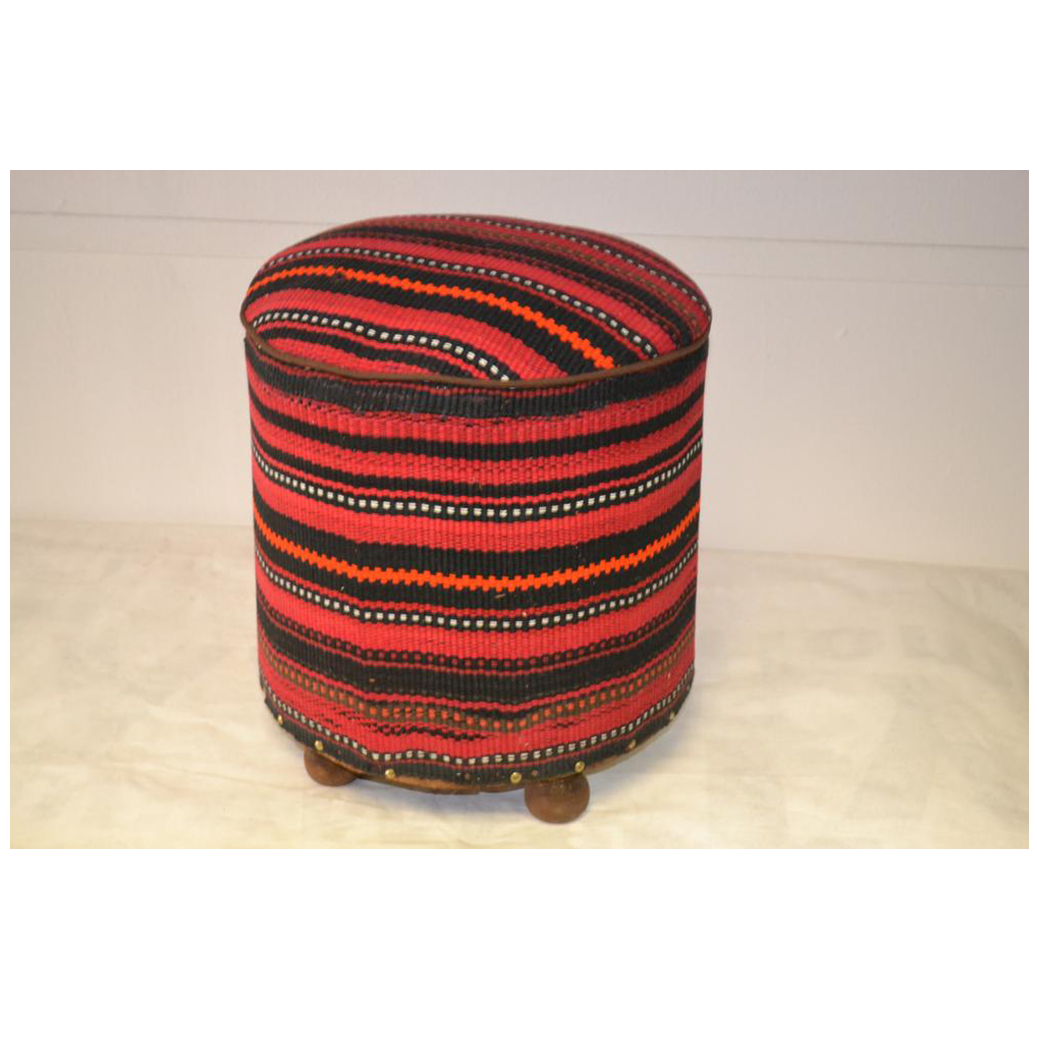 Rug Pouf/ Rug Sitting Stool / Rug Ottoman / Kilim Sitting Stool / Stools # 99