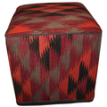 One of a Kind Kilim Rug Pouf Ottoman foot stool - #19