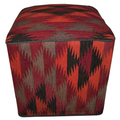 One of a Kind Kilim Rug Pouf Ottoman foot stool - #22