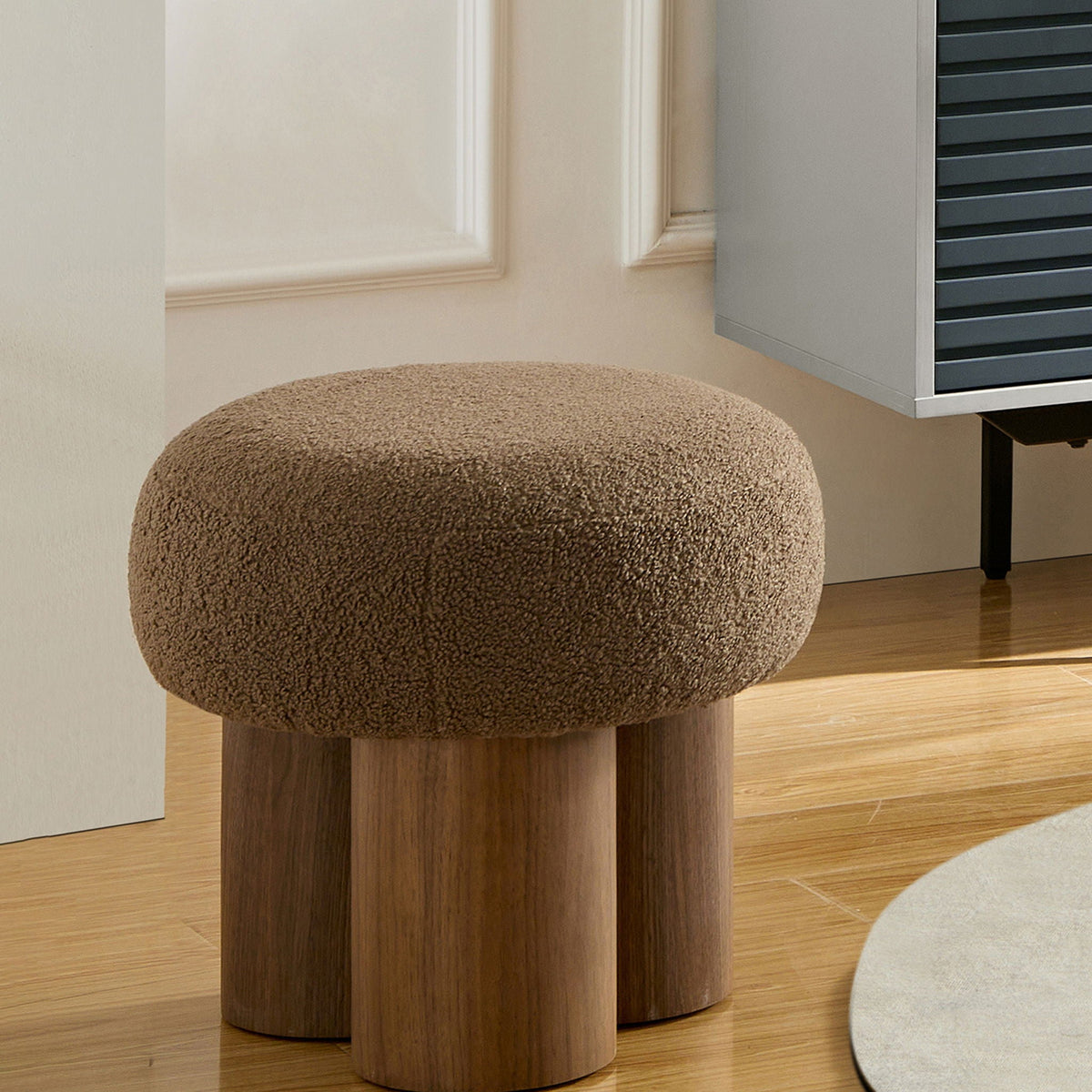Versatile Mushroom Stool With Cushion
