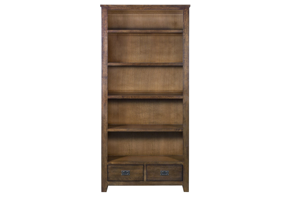 Mission Open Shelf Bookcase - Walnut