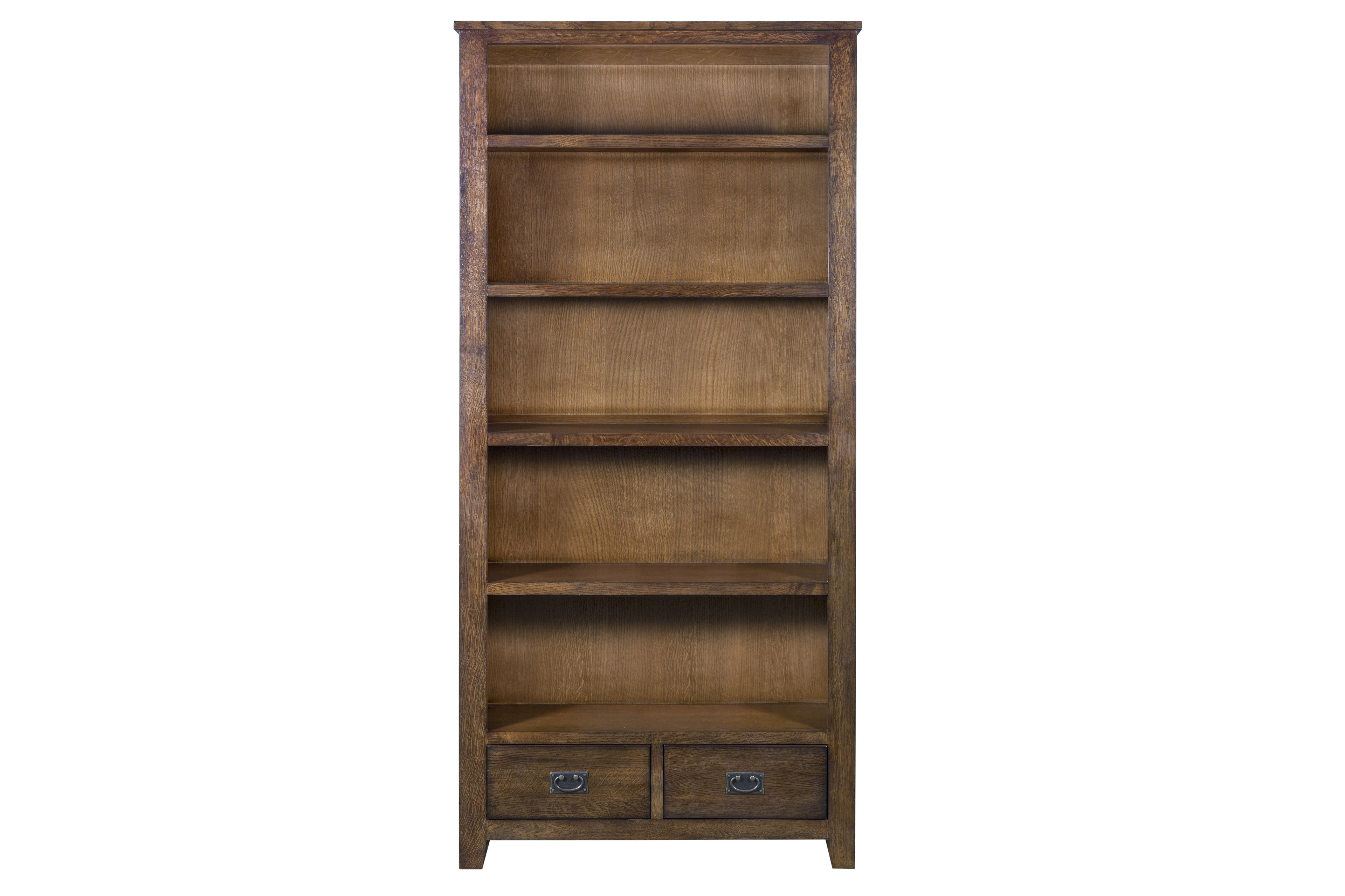 Mission Open Shelf Bookcase - Walnut