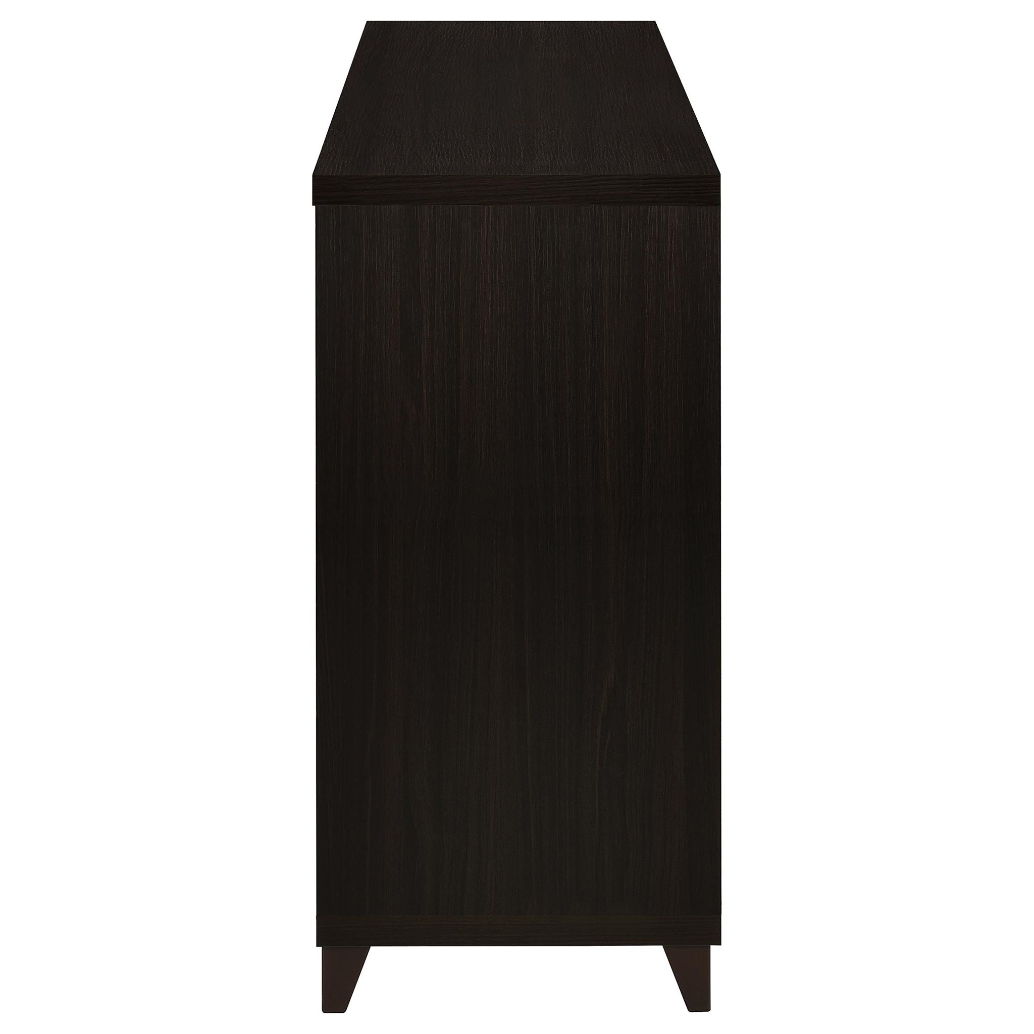 Lewes 2-door Engineered Wood 60-inch TV Stand Cappuccino
