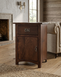 Mission Quarter Sawn Oak 1 Door, 1 Drawer Nightstand - Walnut (AW)