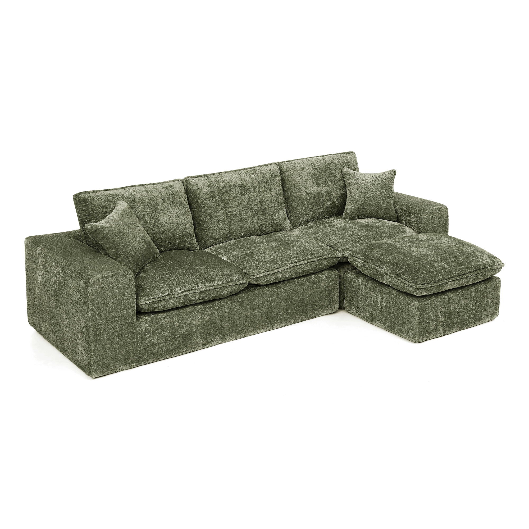 Sectional Sofa With Moveable Ottoman