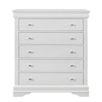 Shaker - 5 Pieces Bedroom Set With Crystal Inspired Tufted Headboard And LED Lighting