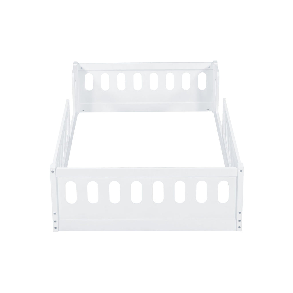 Platform Bed With Guardrail