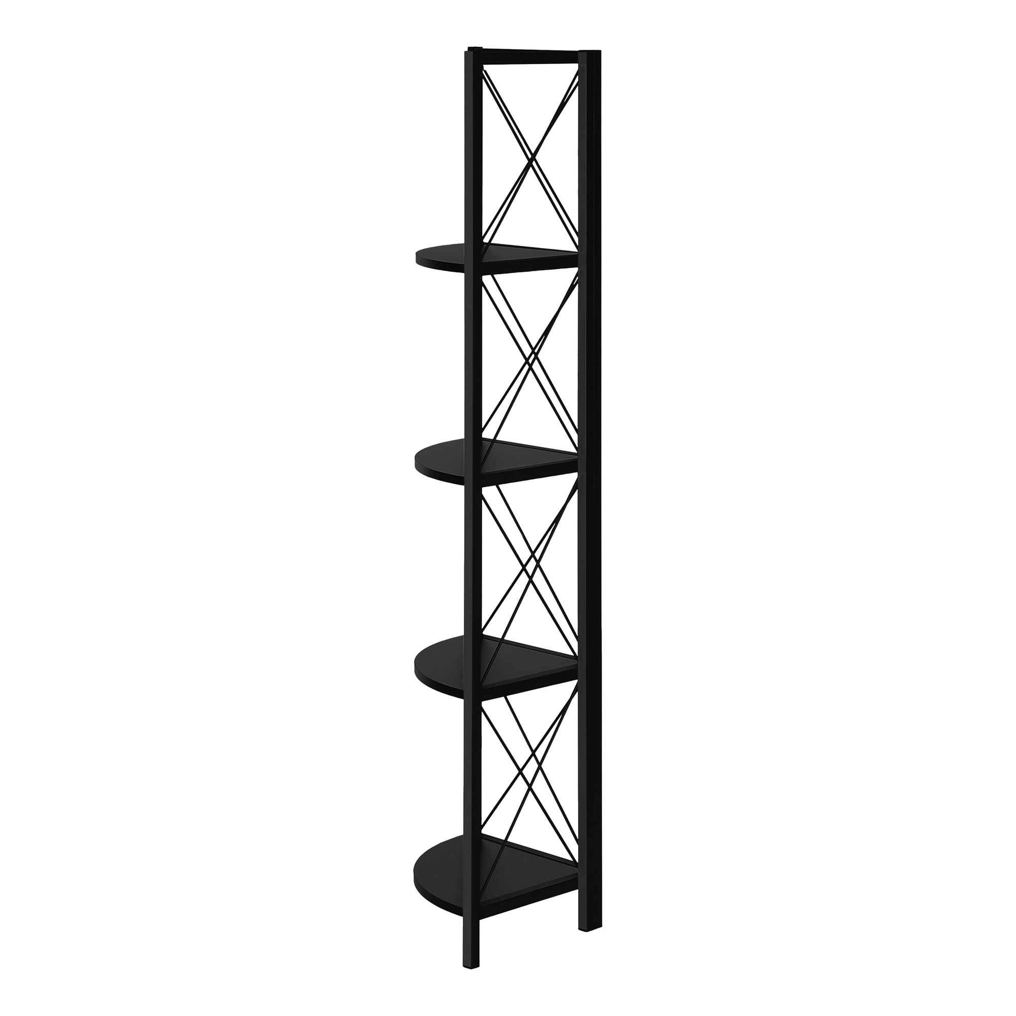 Bookshelf, Bookcase, Etagere, Corner, 4 Tier, Office