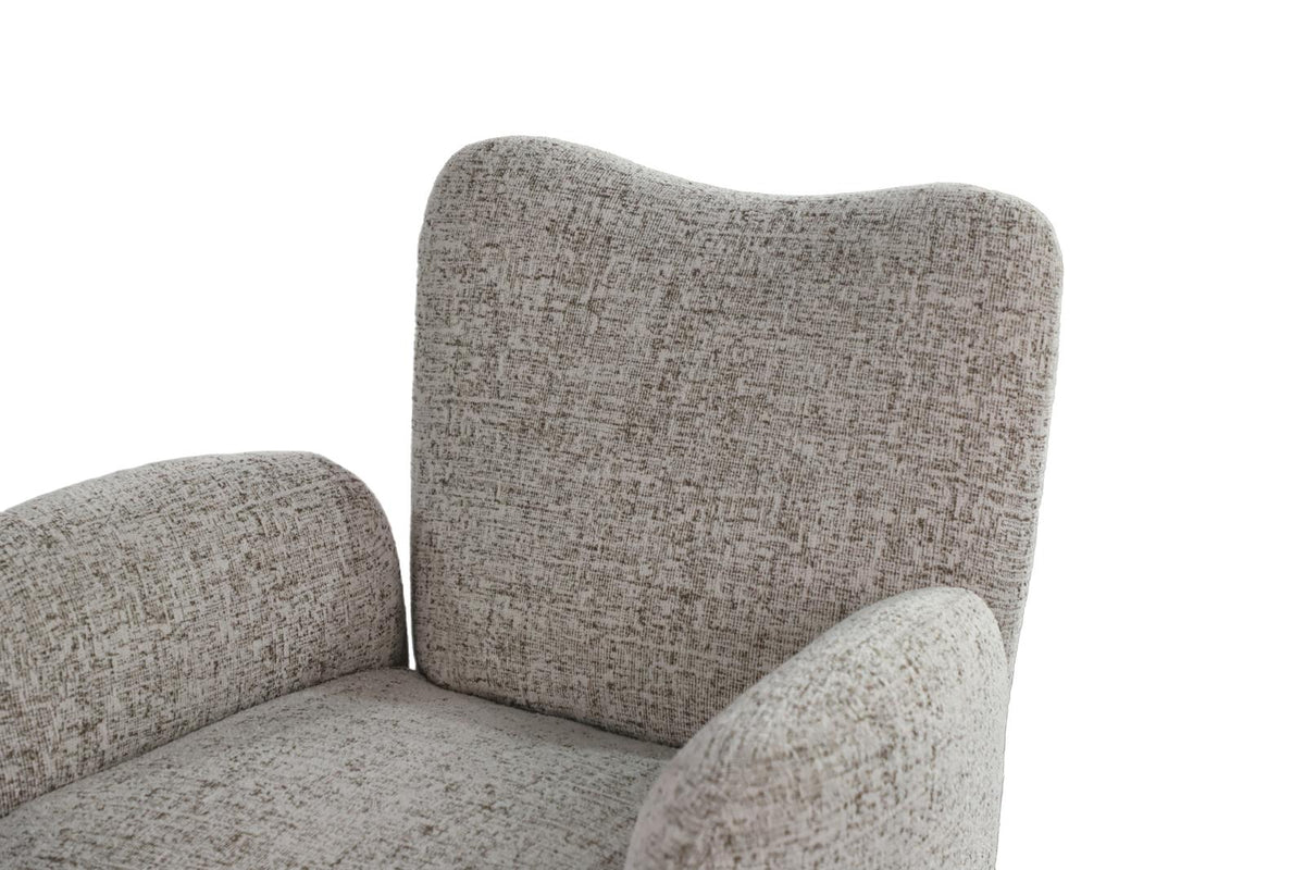 Atlas Modern Fabric Swivel Arm Chair