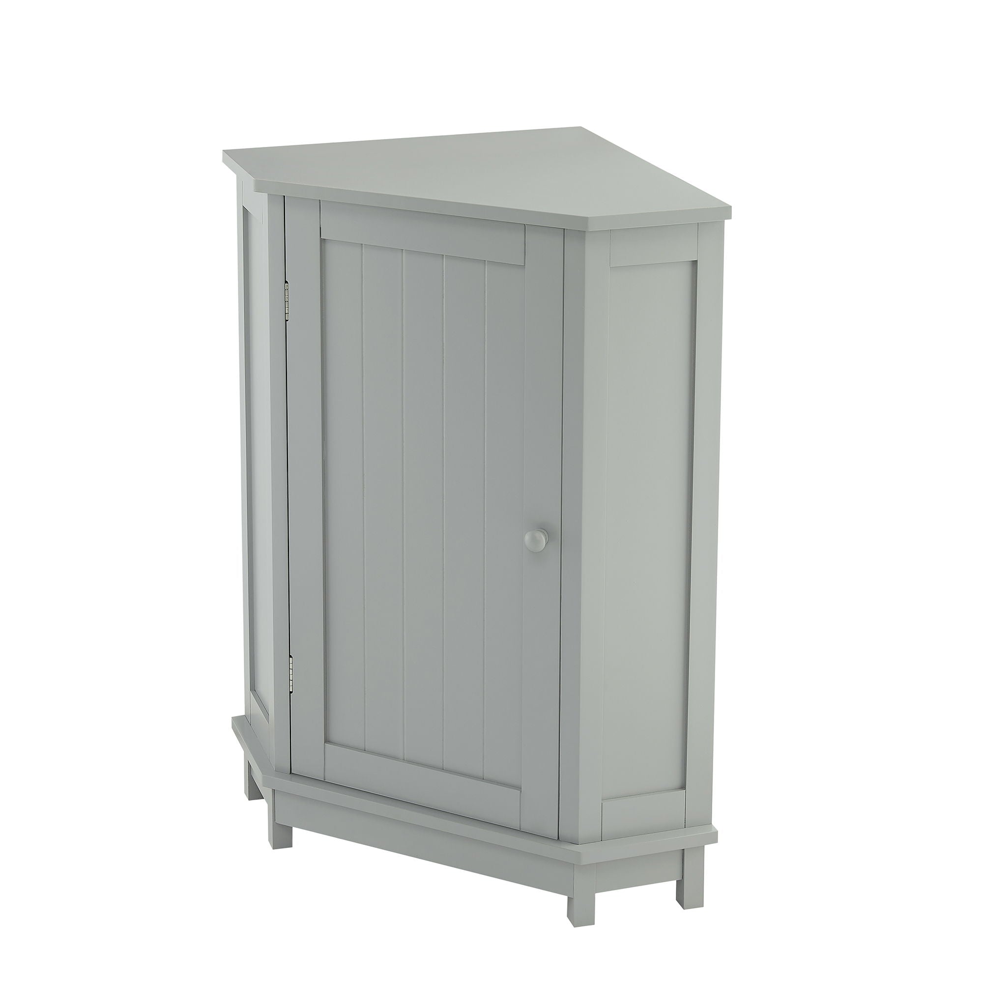 Bathroom Cabinet Triangle Corner Storage Cabinet With Adjustable Shelf Modern Style