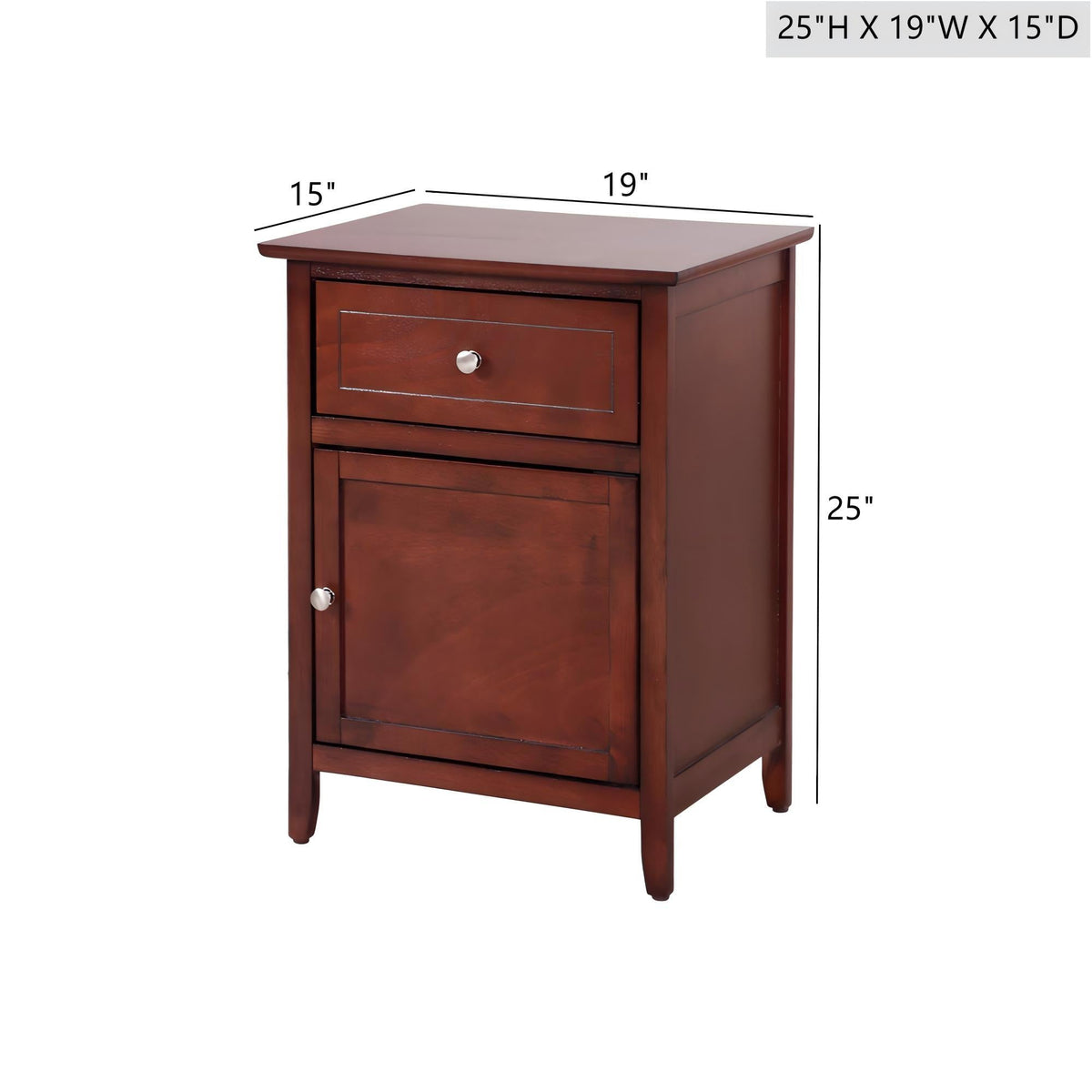 1 Drawer / 1 Door Nightstand