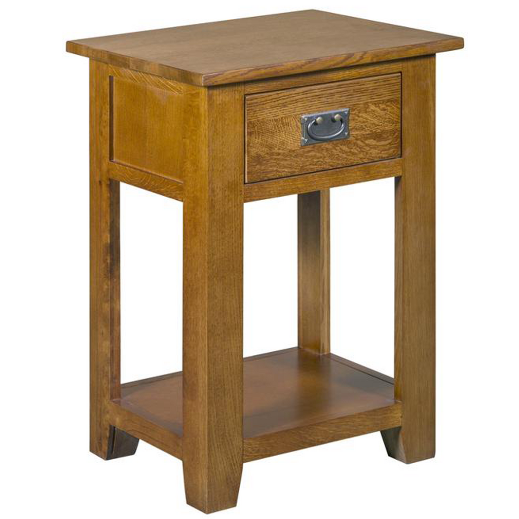 Mission 1-Drawer Nightstand – Michael's Cherry | Crafters & Weavers