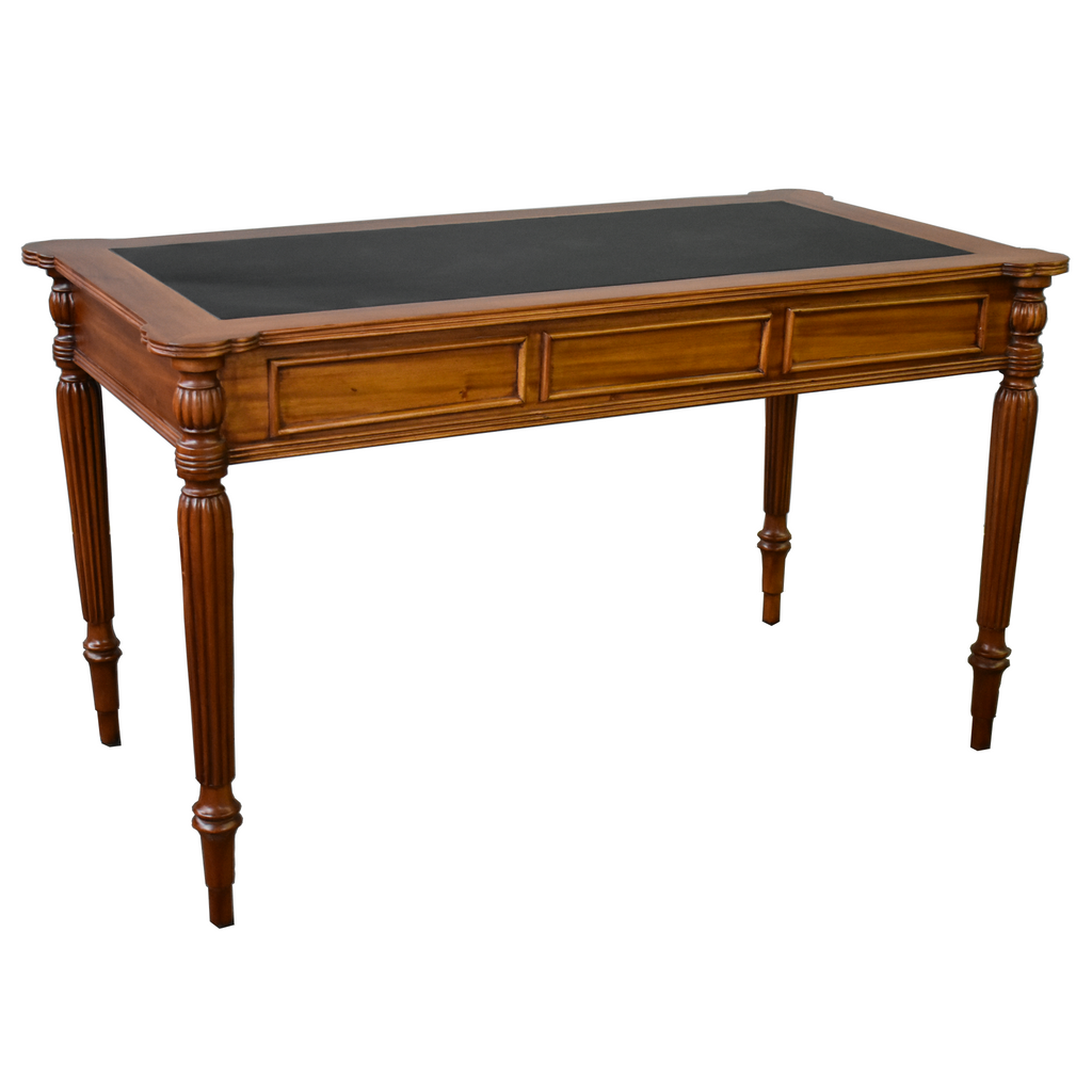 Legacy Leather Top Desk - Light Brown Walnut