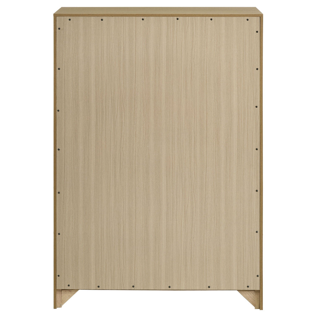 Hendricks 5-drawer Bedroom Chest of Drawers Light Oak