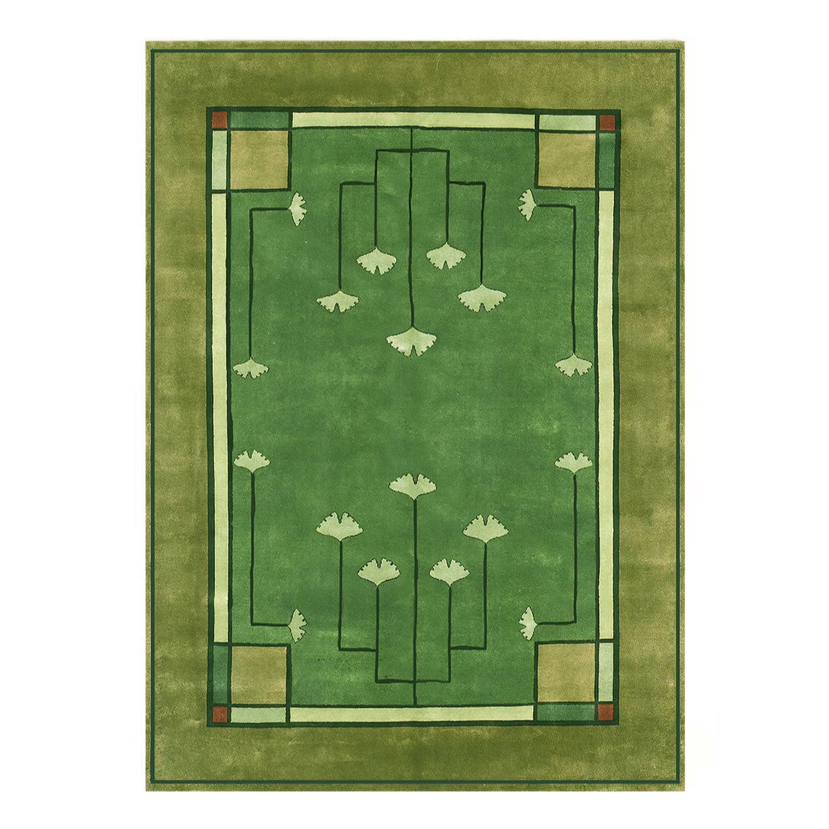 Arts and Crafts Collection Area Rug Ultra Soft Washable Rug, Non Slip Area Rug Indoor, Stain Resistant Rugs for Living Room Bedroom Vintage Home Decor