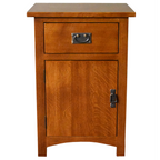 Mission Quarter Sawn Oak 1 Door/Drawer Nightstand Michael Cherry-MC-A