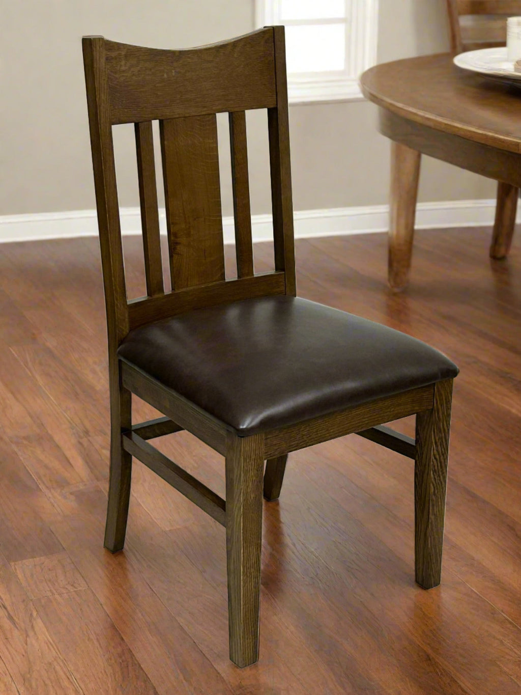 Mission Quarter Sawn Oak Square Dining Table Set - 42"