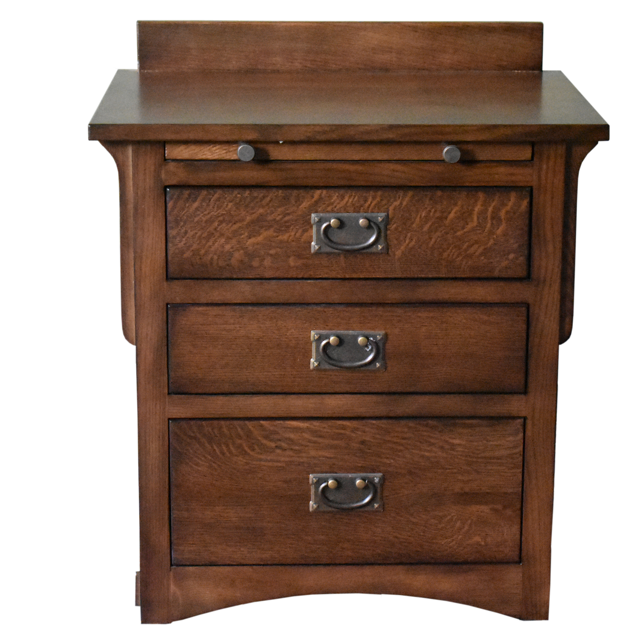 Mission Crofter 3 Drawer Nightstand - Walnut (AW)