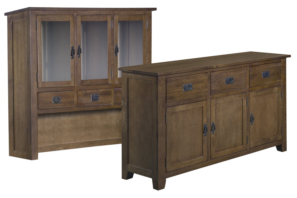 Mission 6 Door & 6 Drawer China Cabinet - Walnut - 59"