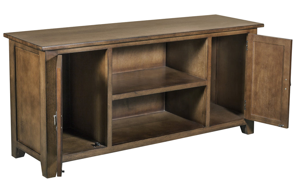 Mission 2 Door Quarter Sawn Oak TV Stand - Walnut